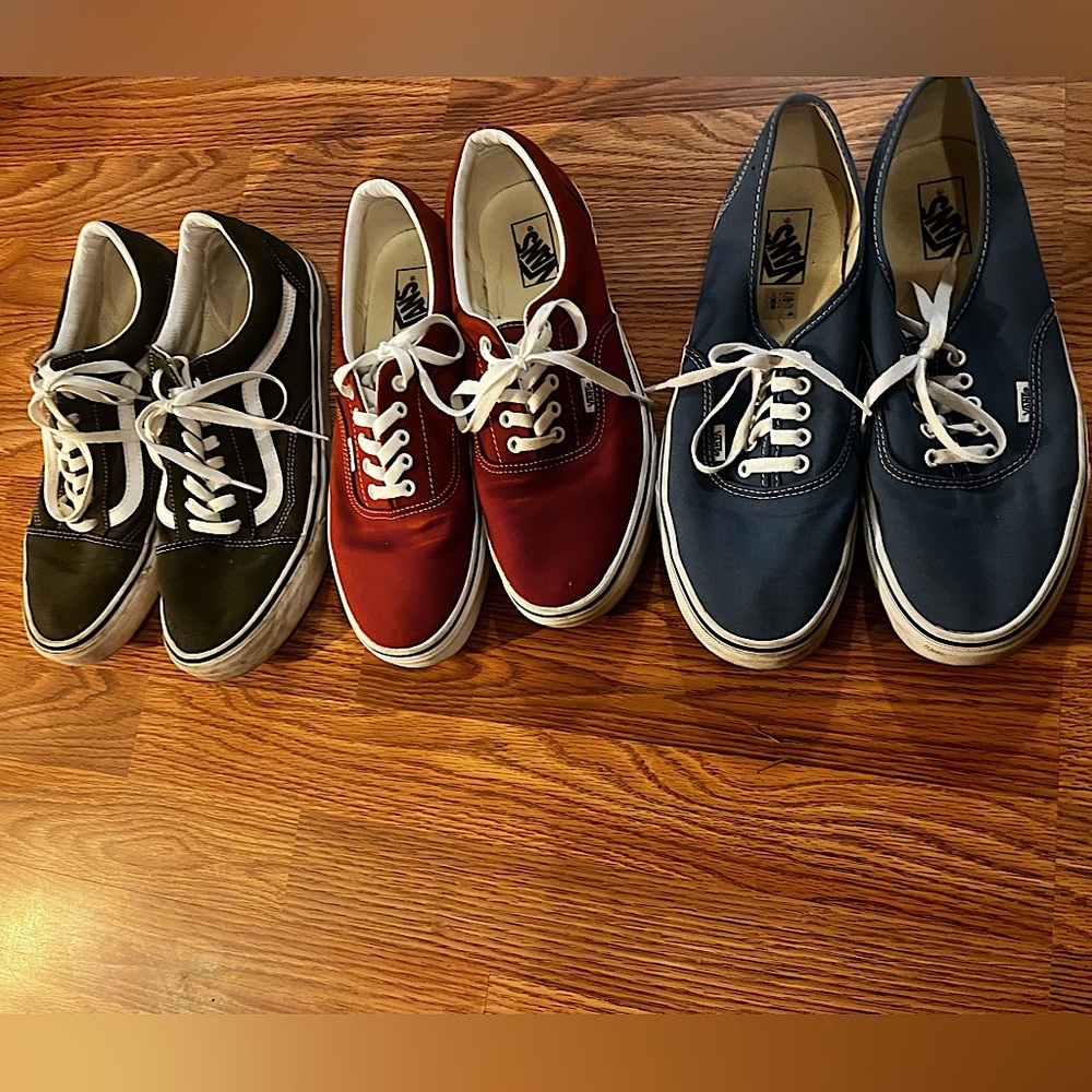 Lot of vans shoes. Size 11.5 and 12.